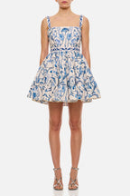Embroidered Mini Dress Avalabel