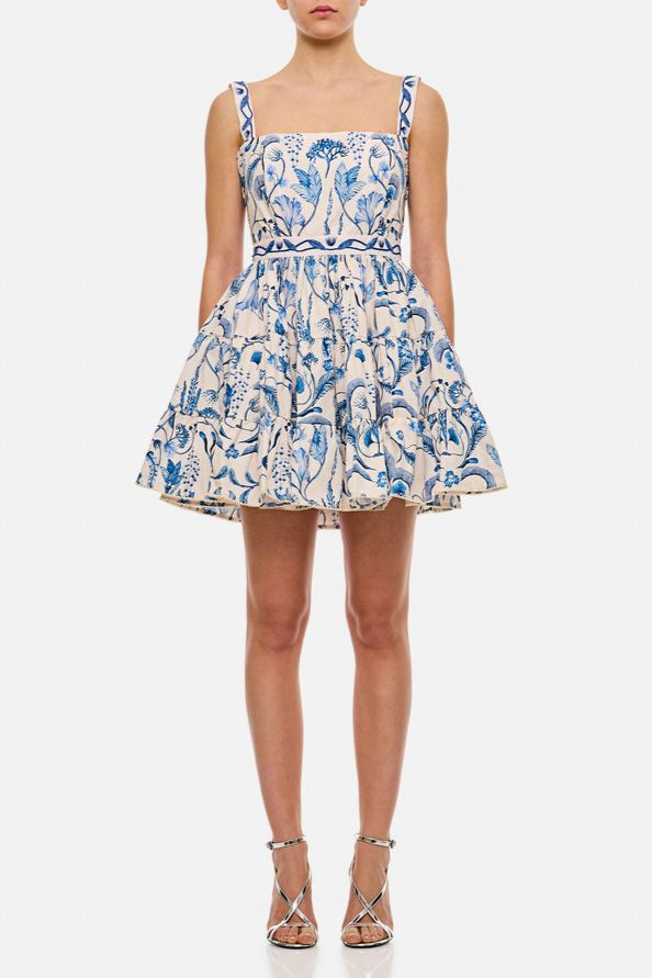 Embroidered Mini Dress Avalabel