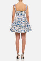Embroidered Mini Dress Avalabel