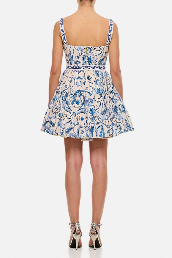 Embroidered Mini Dress Avalabel
