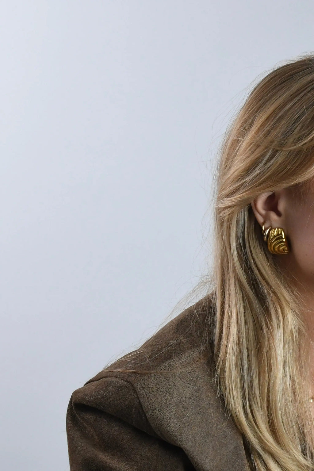 ANGELICA - GOLD EARRINGS 18K GOLD PLATING WATERPROOF Avalabel