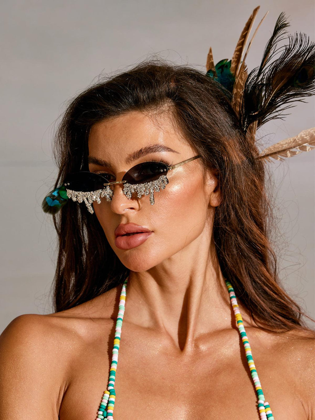 Airlie Teardrop Crystal Sunglasses Avalabel