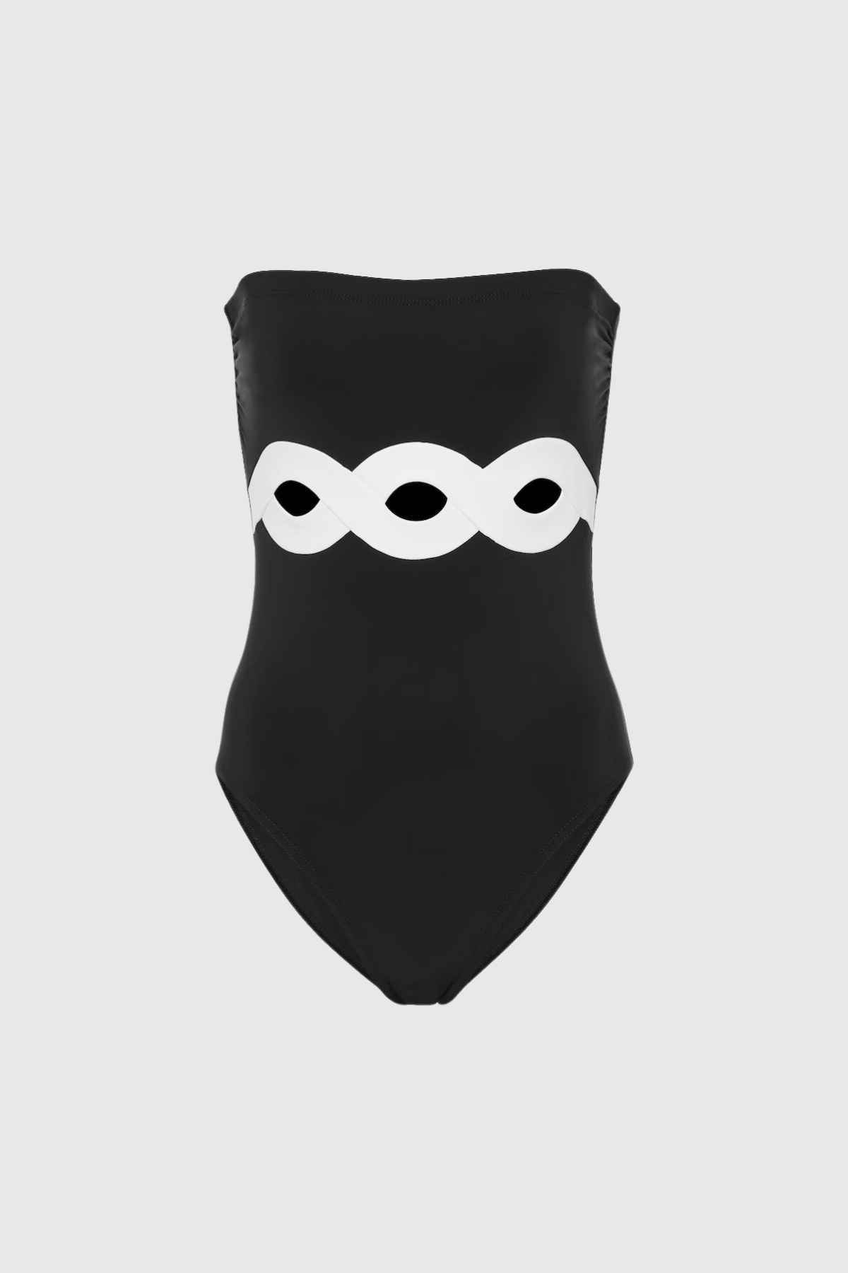 Odelette Strapless Cutout One Piece Swimsuit Avalabel