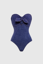 Michelle Strapless Cutout Bodycon Swimsuit Avalabel