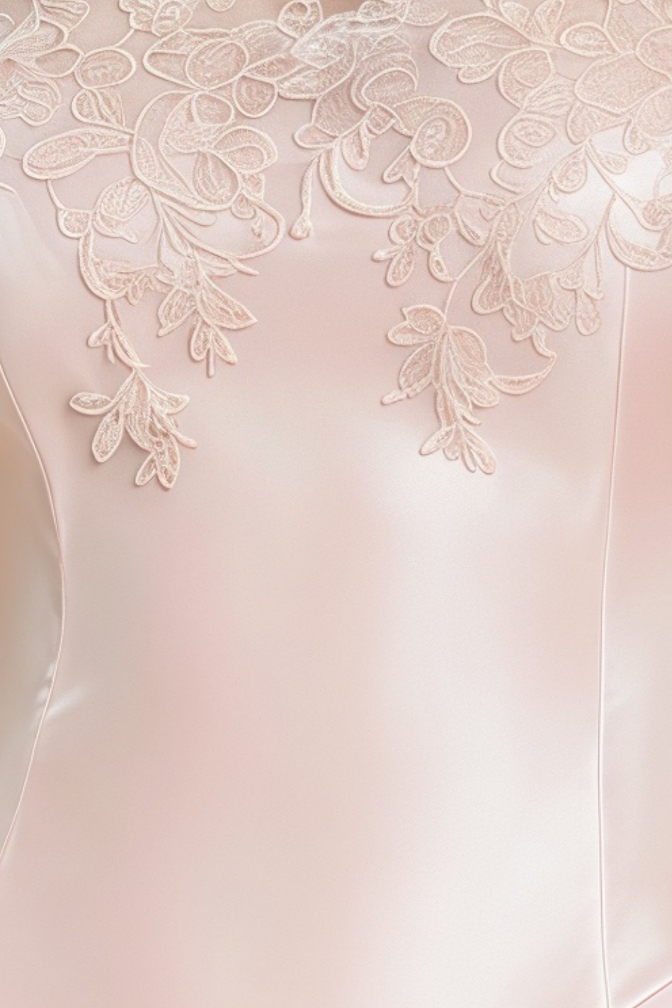 Strapless Lace Trim Satin Top & Wide Leg Pant Co-ord Set poava