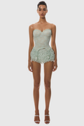 Atici Lace Strapless Corset - Green Avalabel