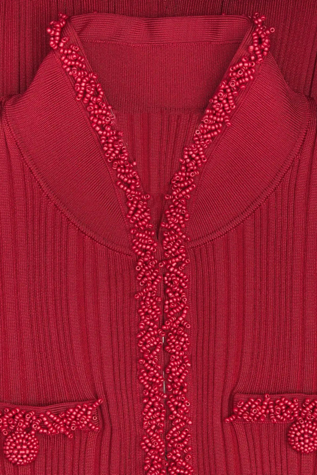 Austio Pearl Trim Knit Midi Dress Avalabel