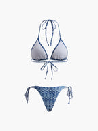 Printed Adjustable Strap Bikini Set Avalabel