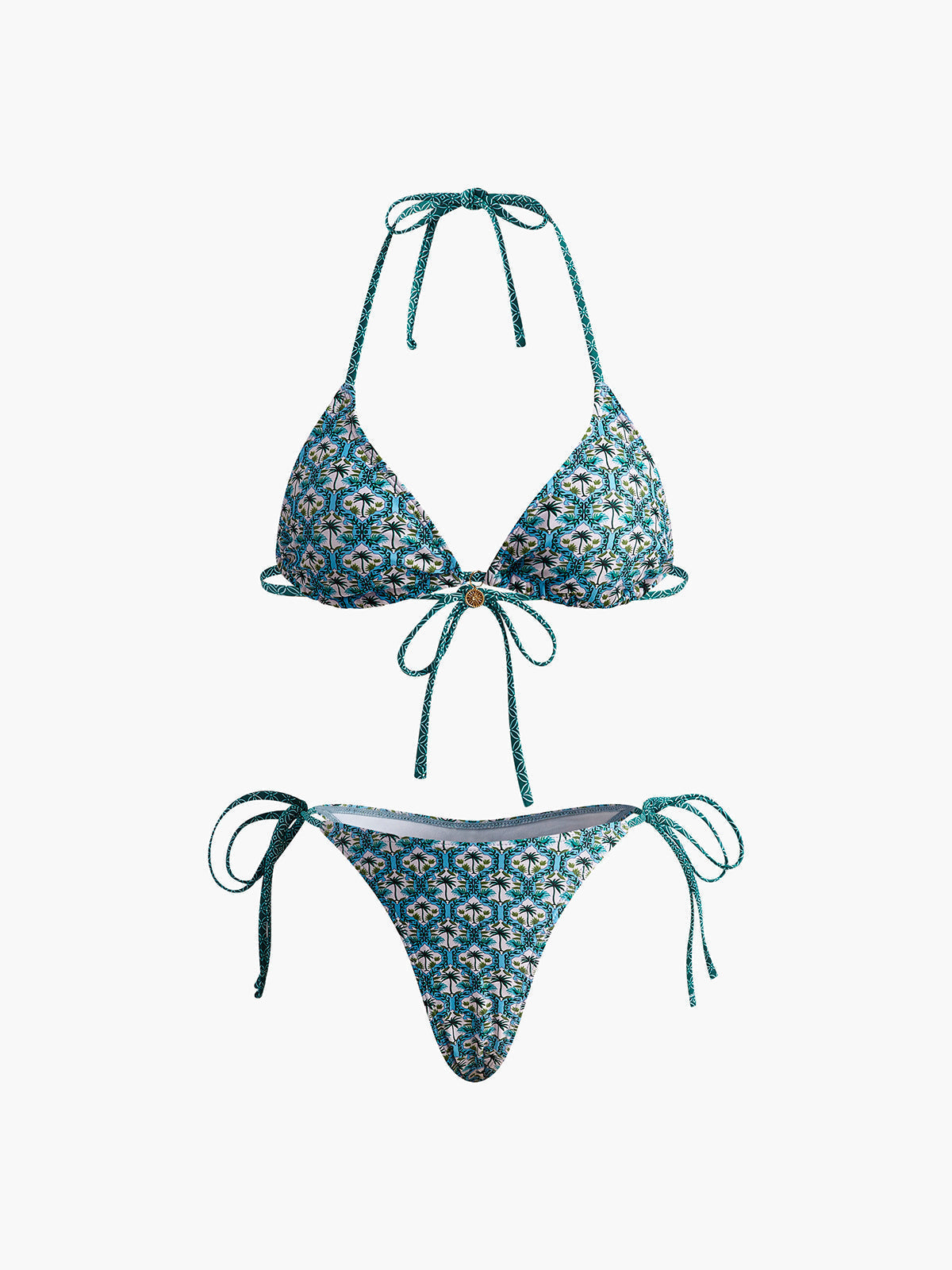 Printed Lace Bikini Set Avalabel