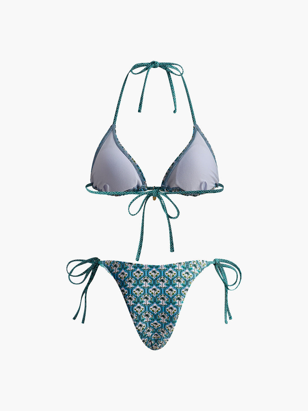 Printed Lace Bikini Set Avalabel