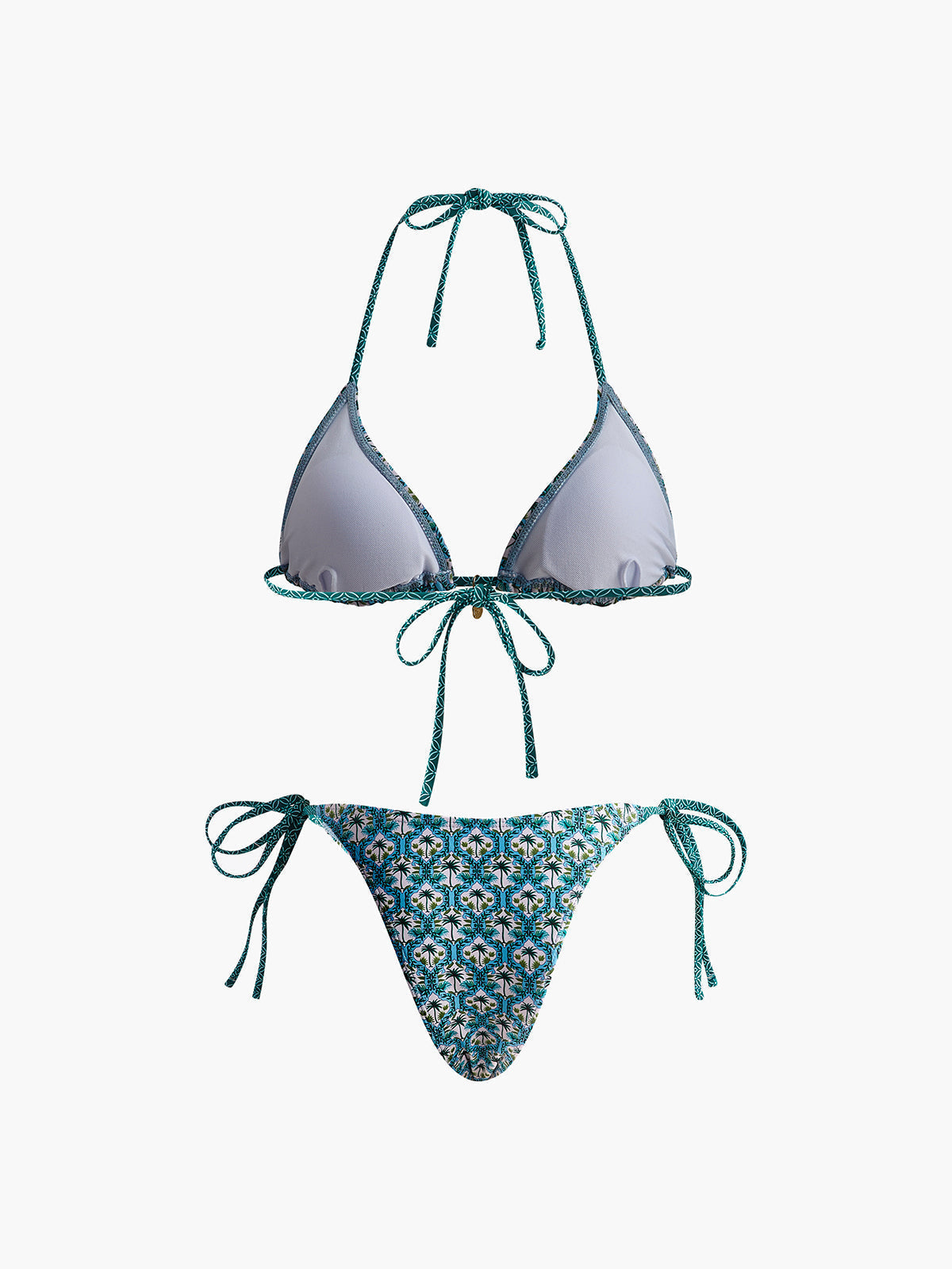 Printed Lace Bikini Set Avalabel