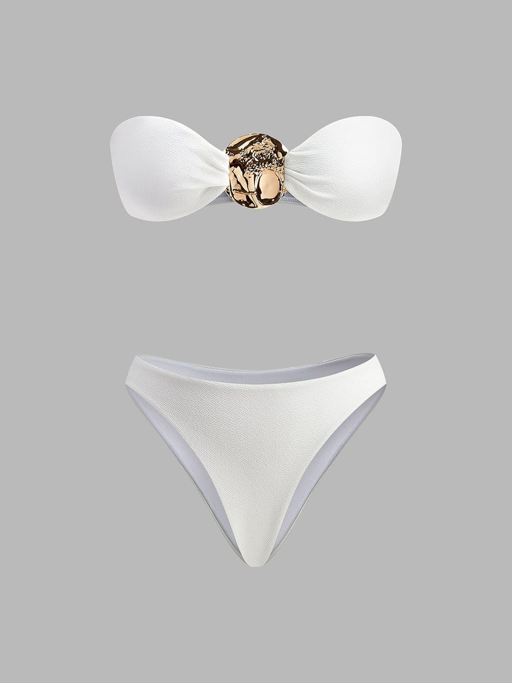 Gold Bikini Set and Stylish Pareo Avalabel