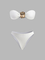 Gold Bikini Set and Stylish Pareo Avalabel
