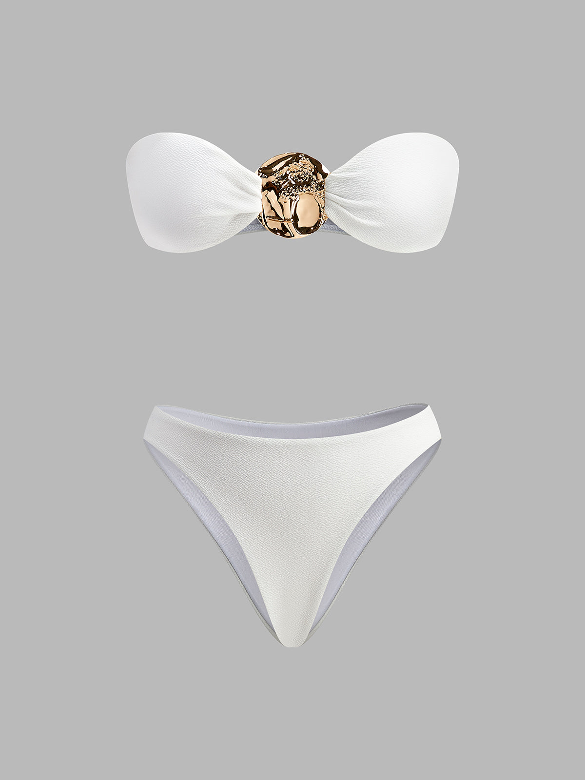 Gold Bikini Set and Stylish Pareo Avalabel