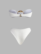 Gold Bikini Set and Stylish Pareo Avalabel