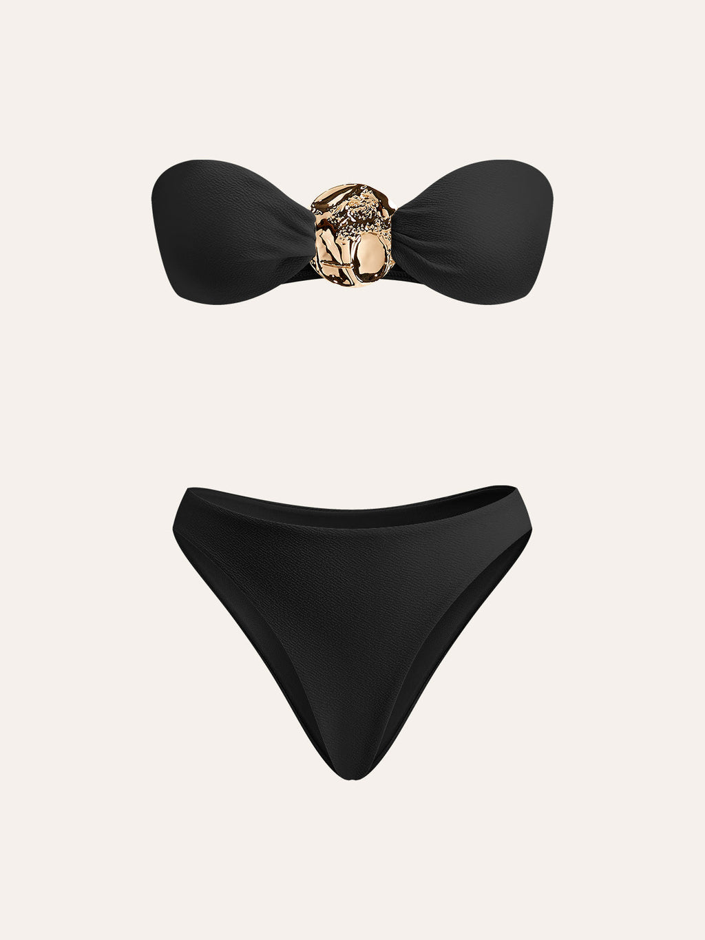 Gold Bikini Set and Stylish Pareo Avalabel