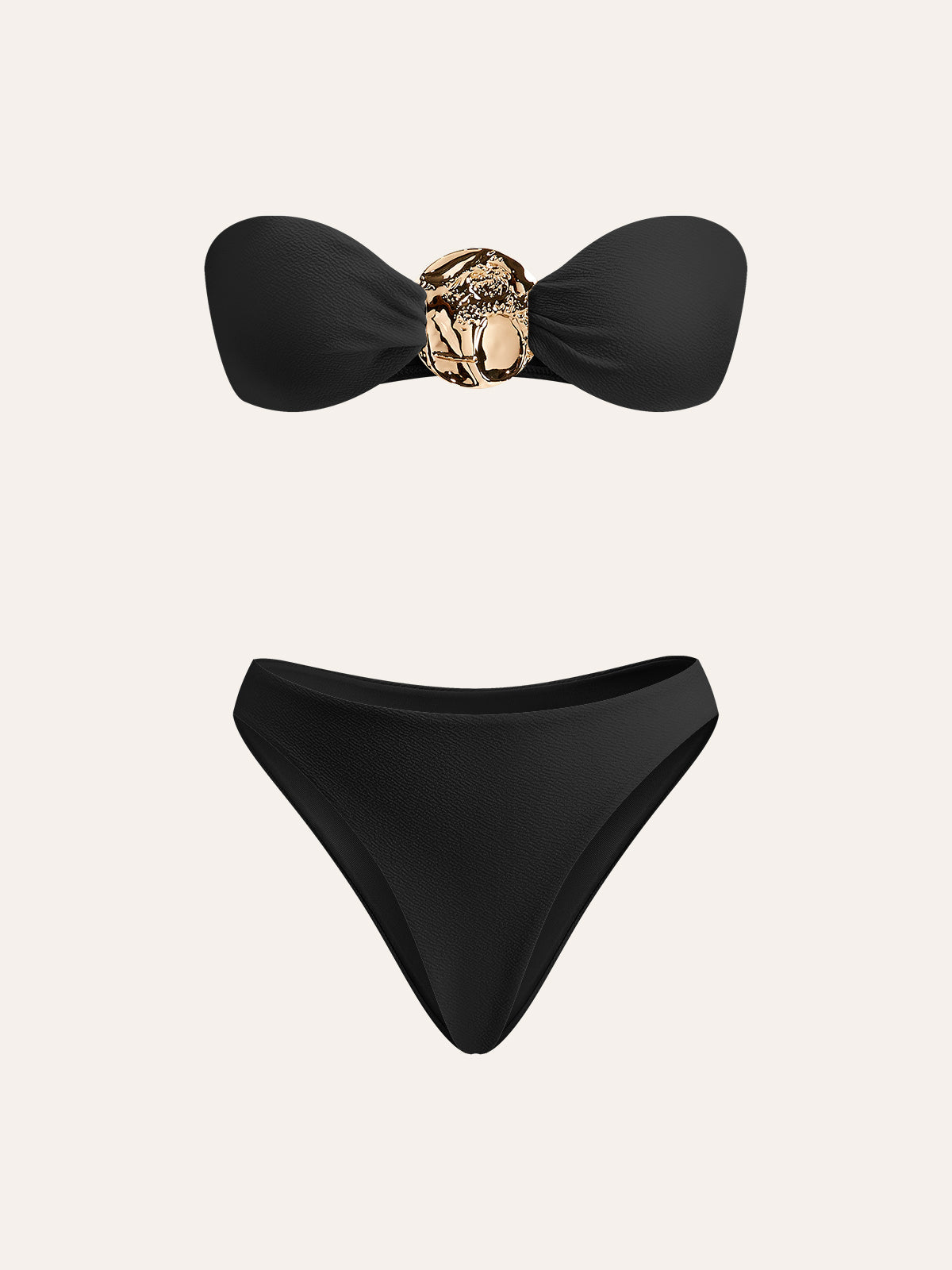 Gold Bikini Set and Stylish Pareo Avalabel