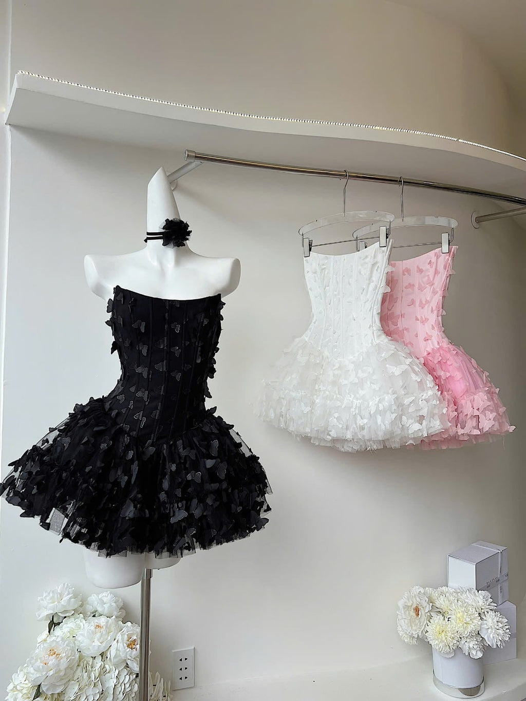 Adara Butterfly Corset Mini Dress Avalabel