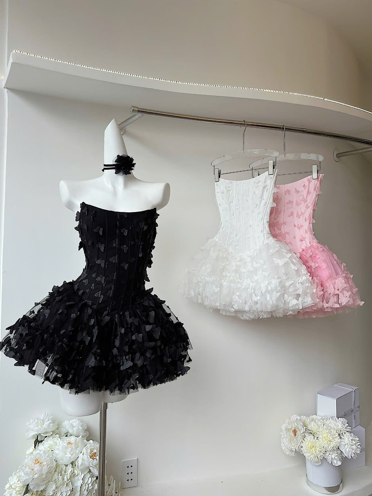 Adara Butterfly Corset Mini Dress Avalabel