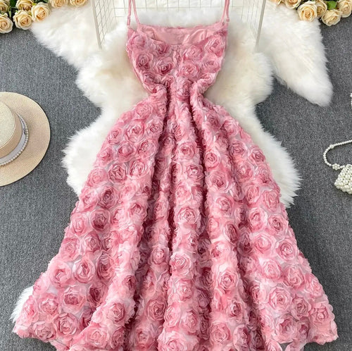 Briar Floral Midi Dress In Pink Avalabel