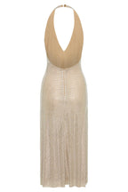 Diamond Halter Neck Midi Dress Avalabel