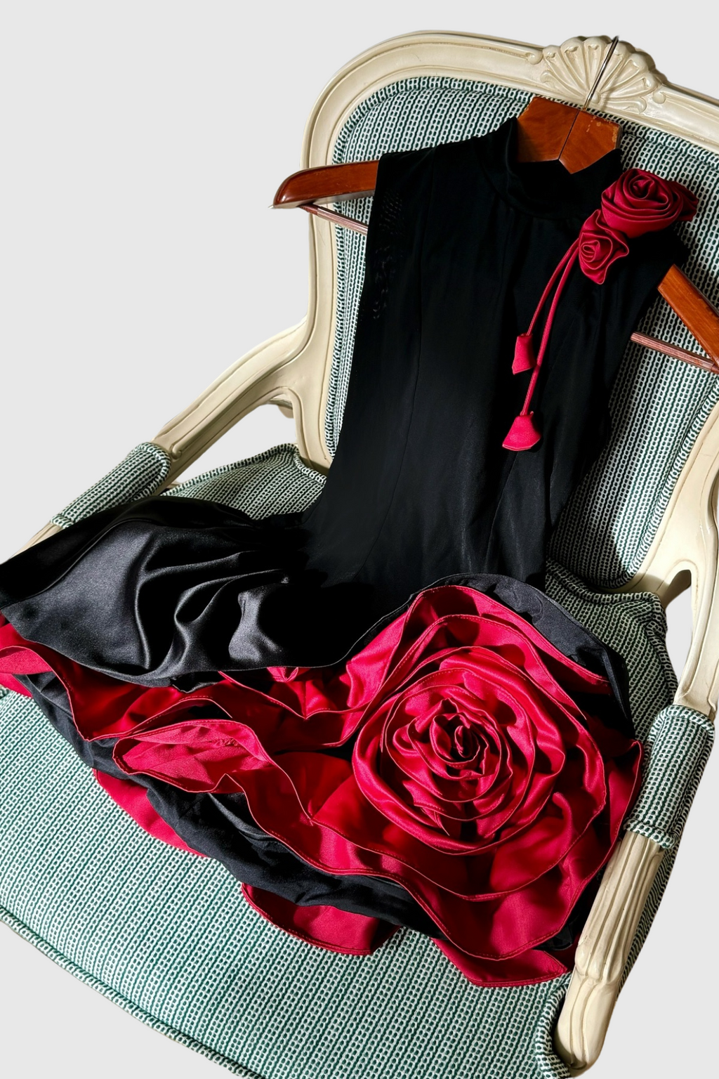Cristiano Flower Appliqué Mini Dress Avalabel