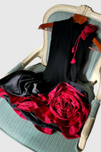 Cristiano Flower Appliqué Mini Dress Avalabel
