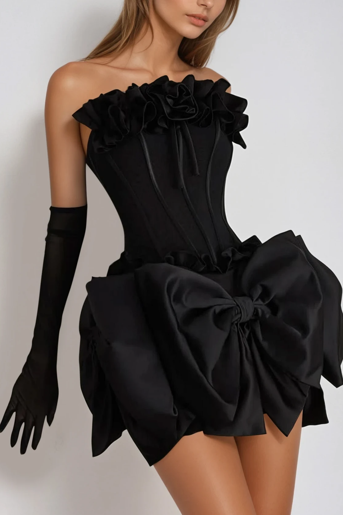 Patricia Flower Bow Corset Skirt Set Avalabel