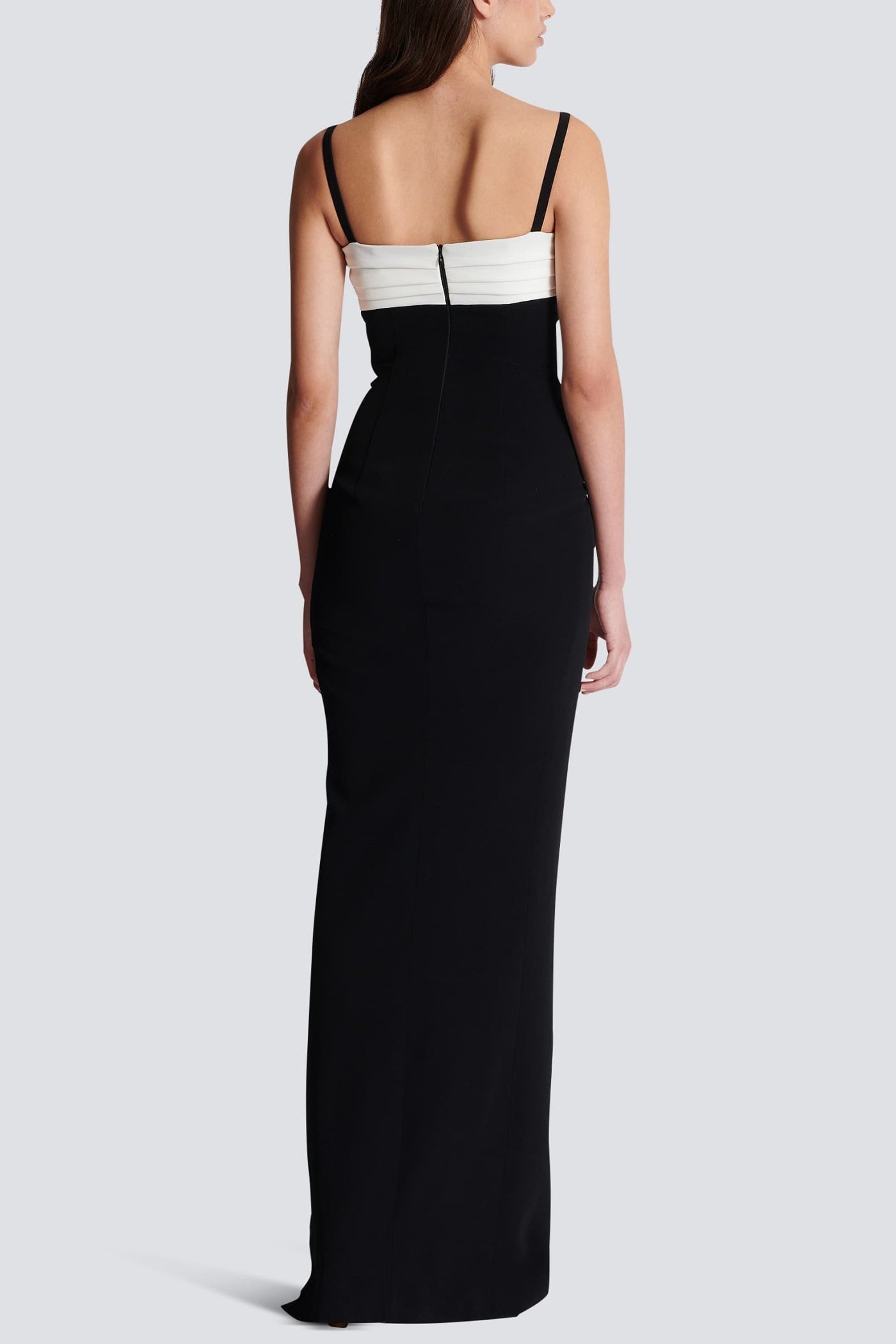 Bruna Two-Tone Split Maxi Bandage Dress Avalabel