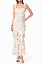 Karen Floral Maxi Dress in Multicolor Avalabel
