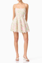 Karen Floral Mini Dress in Multicolor Avalabel