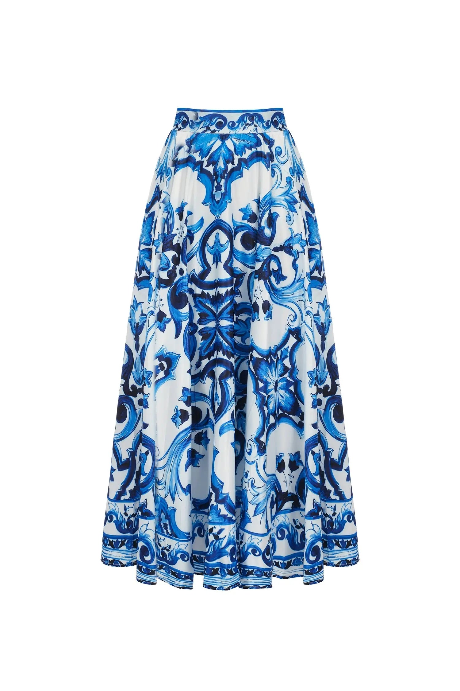 Kaona Halter Floral Printed Top And Skirt Two-Piece Set Avalabel