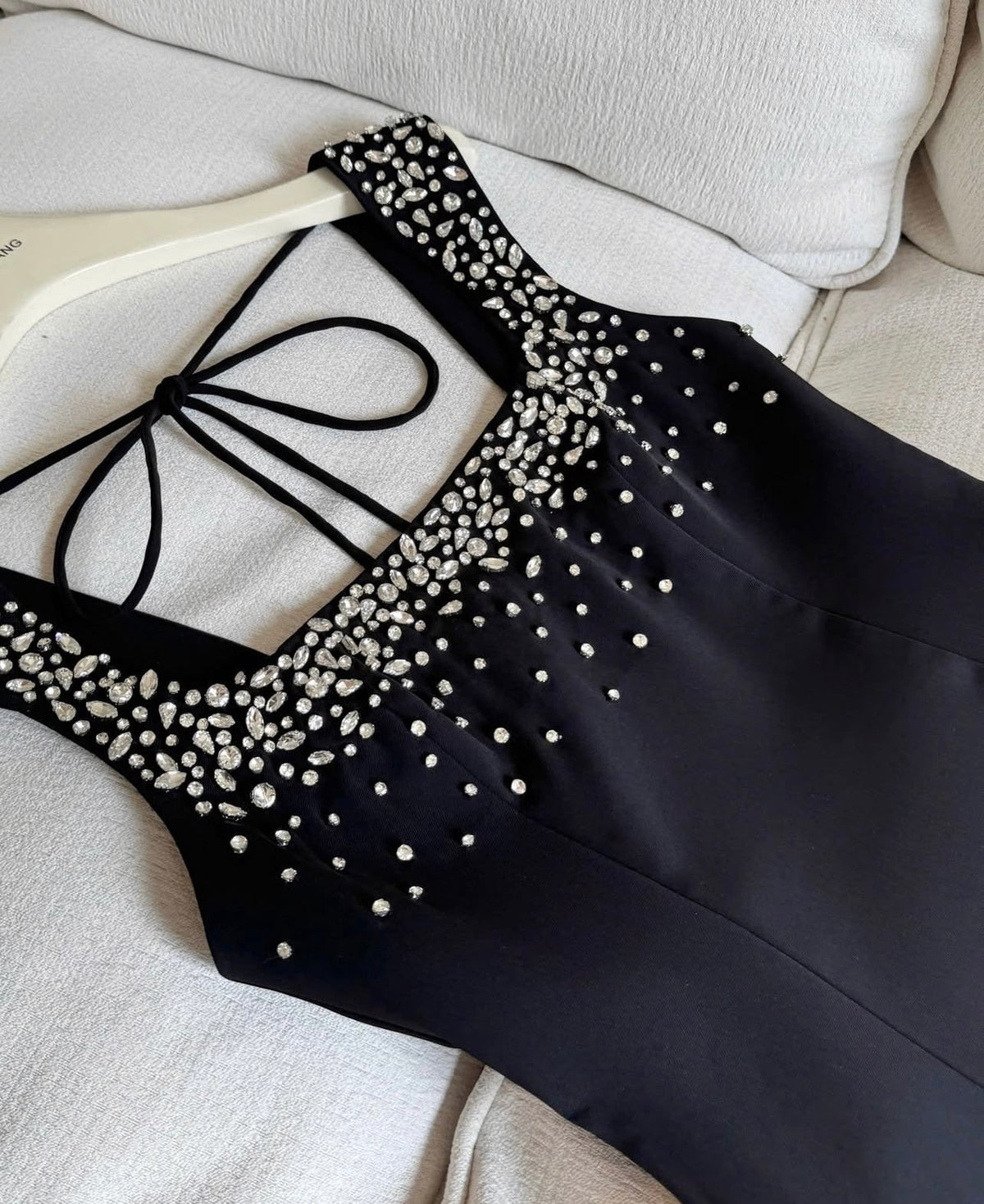 elise embellished mini dress Avalabel
