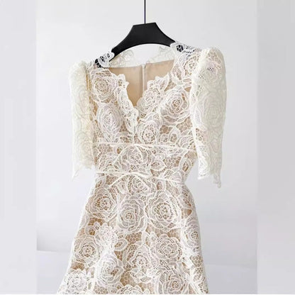 Martha Lace Midi Dress