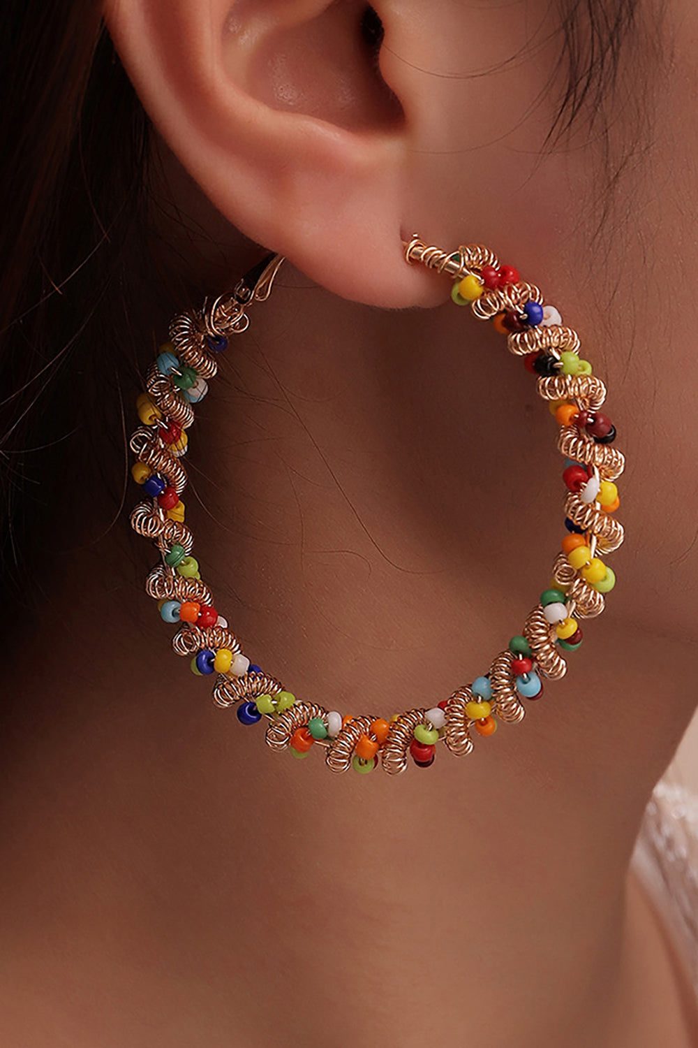 Colorful Loop Boho Style Earrings Avalabel