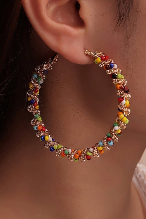 Colorful Loop Boho Style Earrings Avalabel