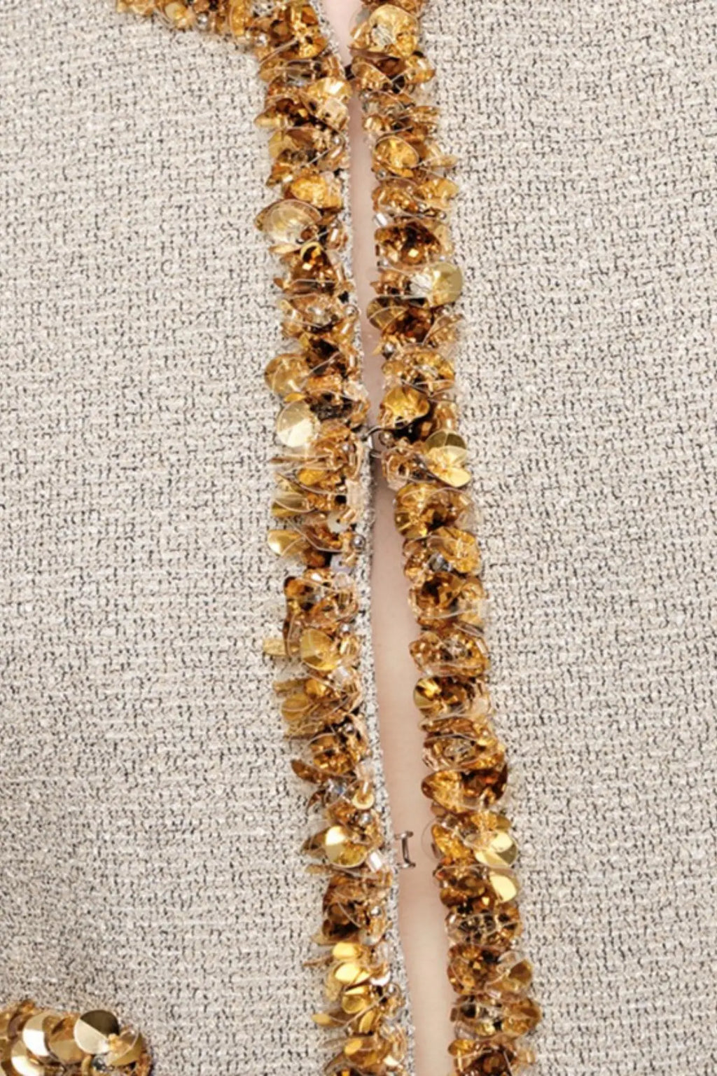 evangeline Sequin Jacket in apricot Avalabel