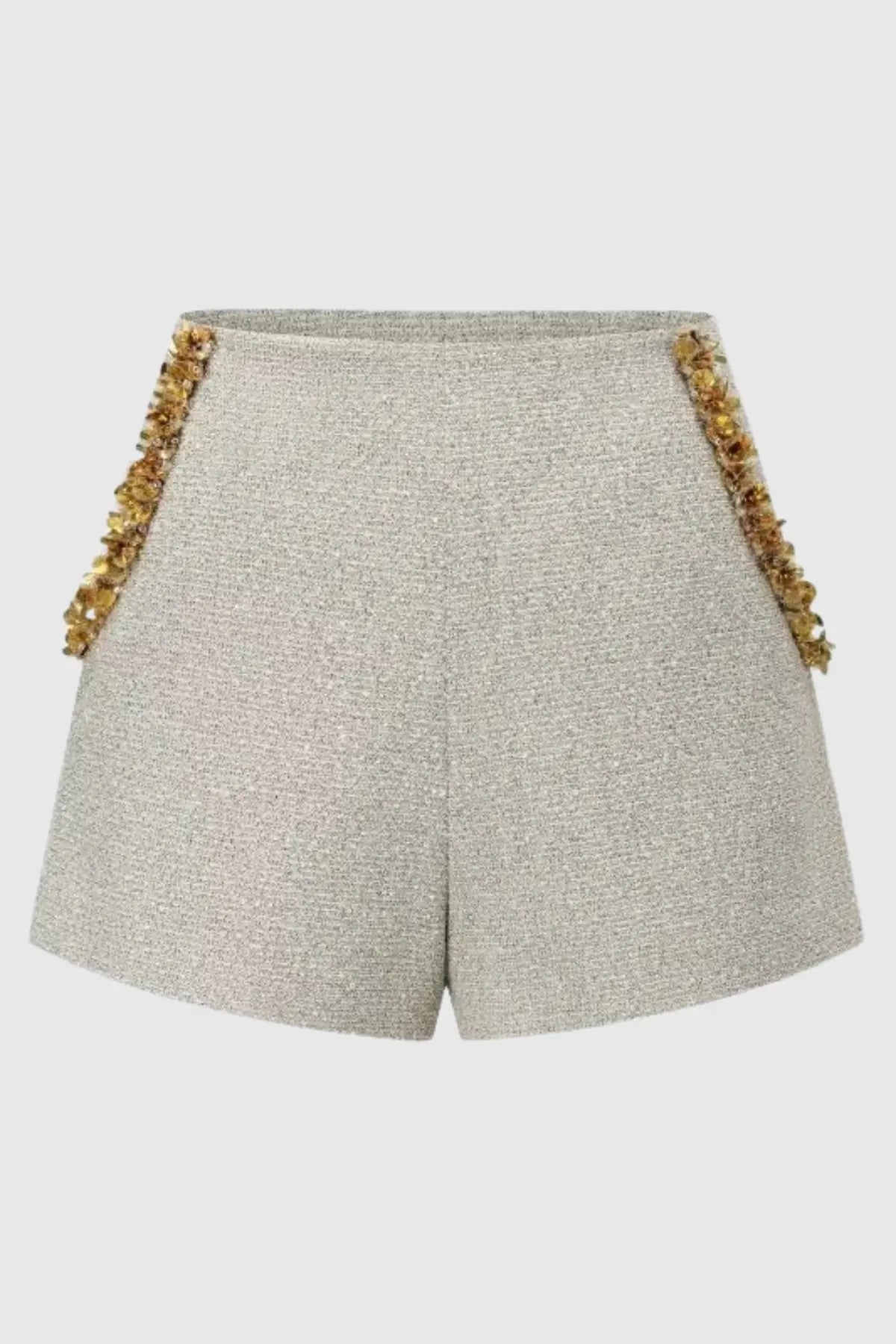evangeline Sequin Jacket in apricot Avalabel