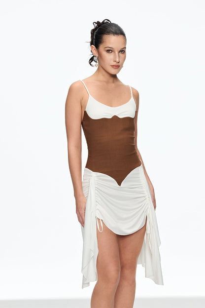 eunice Ruch Spaghetti Mini Dress Avalabel