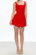 Lorraine Sleeveless Mini Dress In Red Avalabel