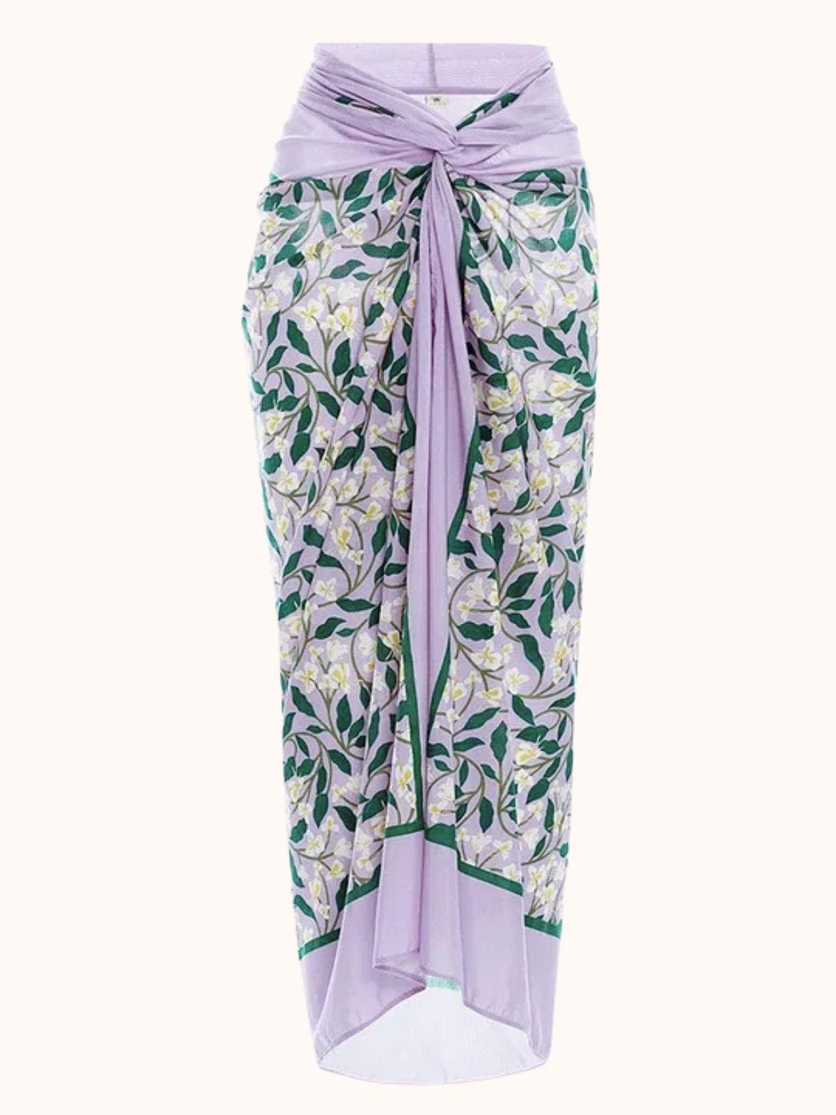 Cally Halterneck Swimwear Two Piece Set In Lilac Avalabel
