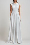 Joyce Ruch Ruffle Sleeveless Maxi Dress Avalabel