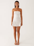 Carmel Mini Dress - White Avalabel