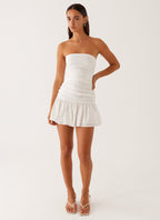 Carmel Mini Dress - White Avalabel