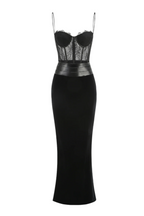 Lace Corset Velvet Maxi Dress Avalabel