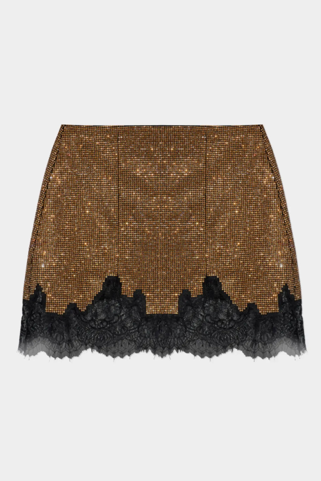 Cosms Crystal Embellished Lace Mini Skirt Avalabel