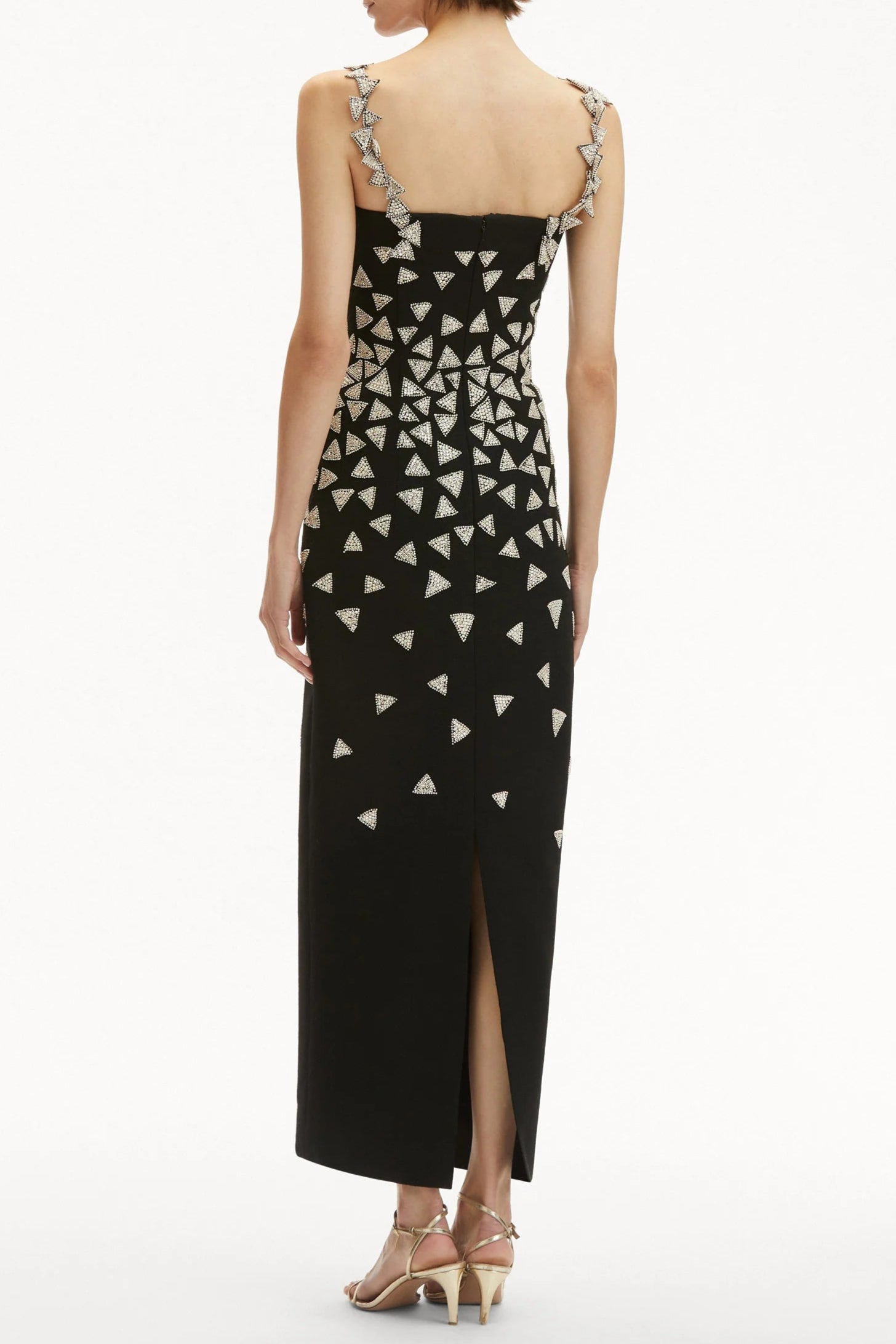 Crystal Triangle Maxi Bandage Dress Avalabel