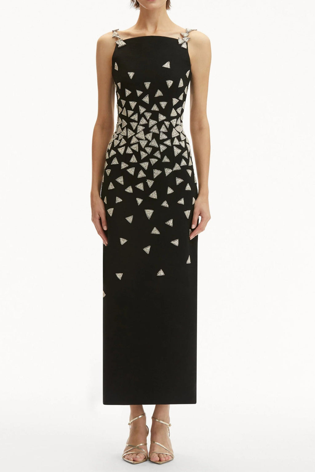 Crystal Triangle Maxi Bandage Dress Avalabel