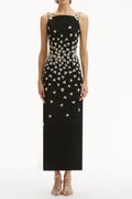 Crystal Triangle Maxi Bandage Dress Avalabel