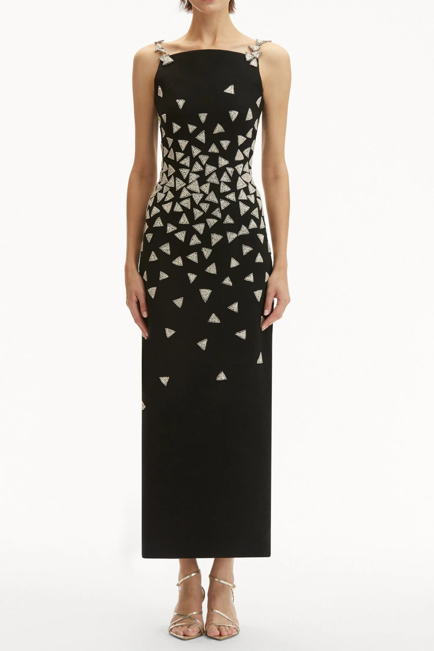 Crystal Triangle Maxi Bandage Dress Avalabel